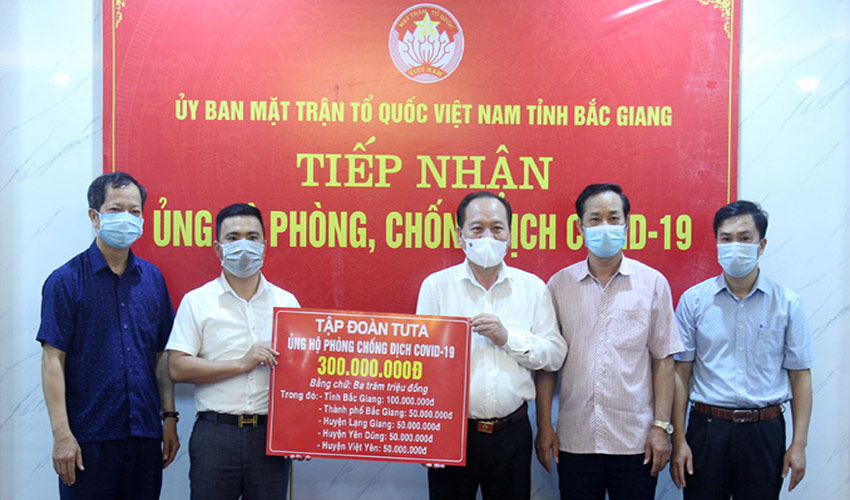Bắc Giang, Ủy ban MTTQ, covid-19, vận động, ủng hộ
